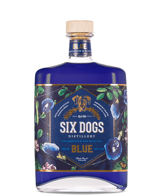 Six Dogs Blue 70cl